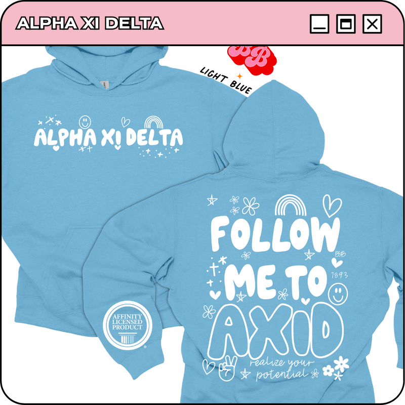 Follow Me to AXiD - Iconic Puff Hoodie