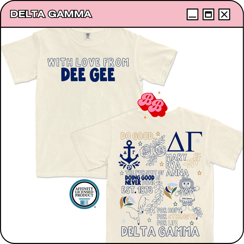 With Love from Dee Gee - Ivory Comfort Colors Tee