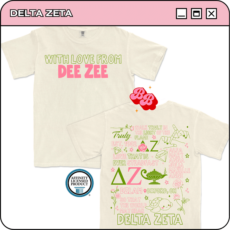 With Love from Dee Zee - Ivory Comfort Colors Tee