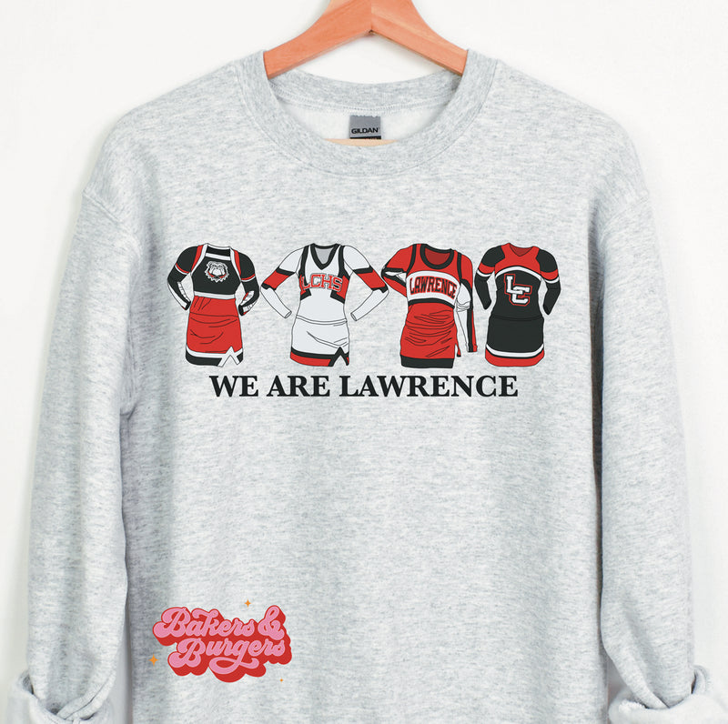 We Are Lawrence Icons - Gray Gildan Tee / Crew