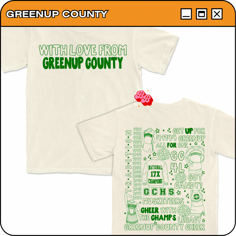 With Love from Greenup County - Ivory Comfort Colors Tee
