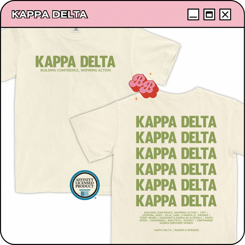 Kappa Delta: Live on Tour - Ivory Comfort Colors Tee
