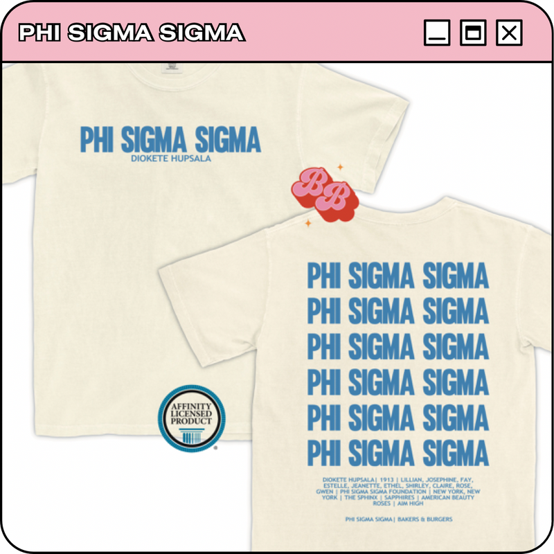 Phi Sigma Sigma: Live on Tour - Ivory Comfort Colors Tee