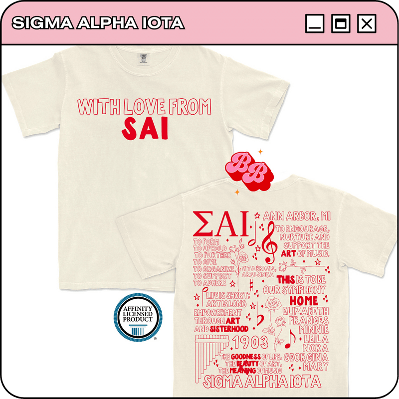 With Love from SAI - Ivory Comfort Colors Tee