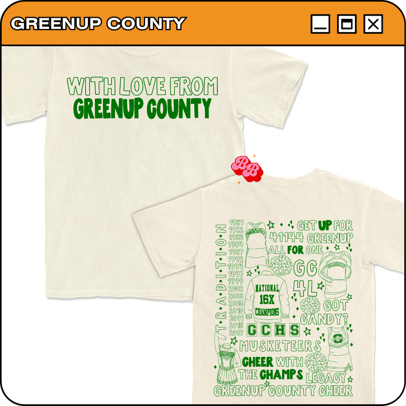 With Love from Greenup County - Ivory Comfort Colors Tee