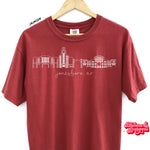 Arkansas State Icons - Red Comfort Colors Tee/ Crew