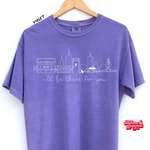 I’ll Be There For You Icons - Purple Comfort Colors Tee