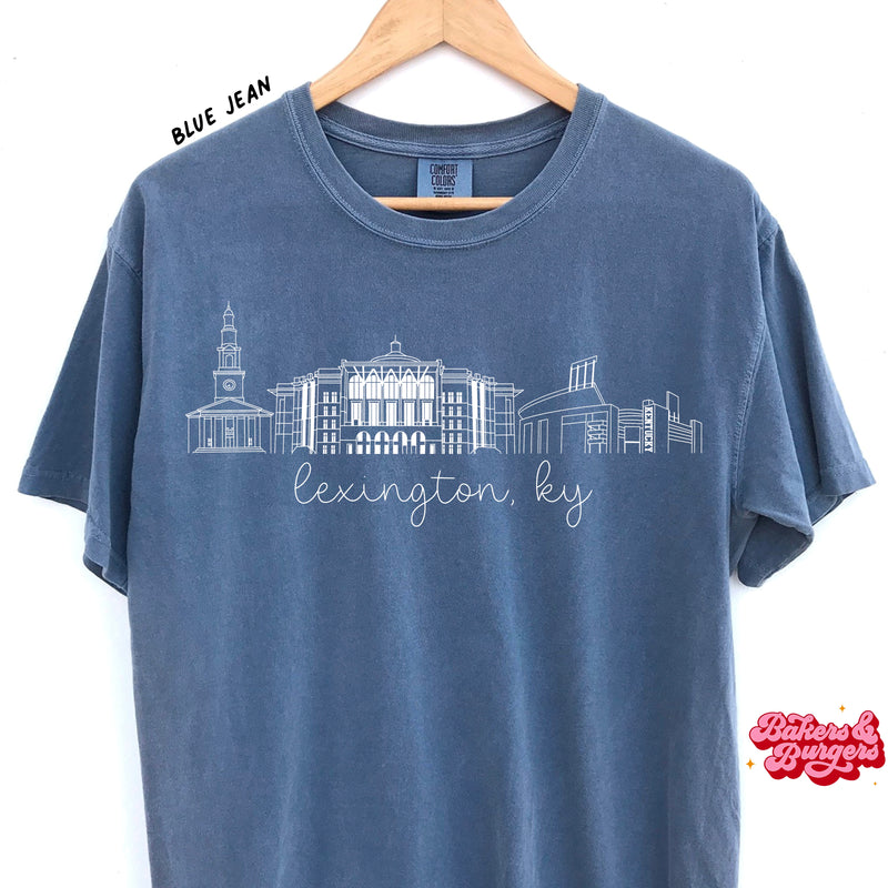 Kentucky Icons - Blue Comfort Colors Tee