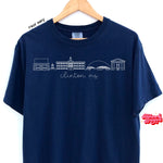 Mississippi (College) Icons - Navy Comfort Colors Tee/ Crew