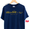 Montana State Icons - Navy Comfort Colors Tee/ Crew