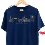 Notre Dame Icons - Navy Comfort Colors Tee/ Crew