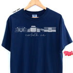 Old Dominion Icons - Navy Comfort Colors Tee/ Crew