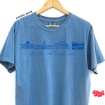 Pennsylvania State Icons - Light Blue Comfort Colors Tee