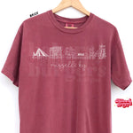 Russell Icons - Maroon Comfort Colors Tee