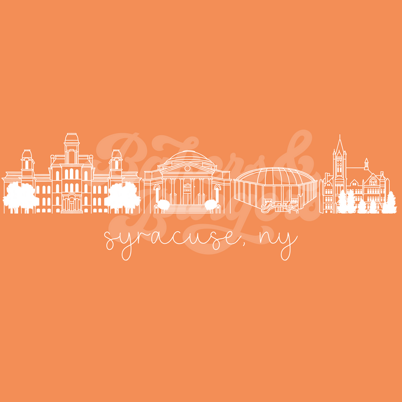 Syracuse Icons - Orange Comfort Colors Tee/ Crew