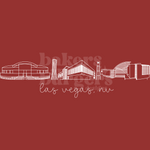 Nevada Las Vegas Icons - Red Comfort Colors Tee/ Crew