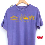 West Chester Icons - Violet Comfort Colors Tee/ Crew