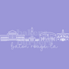 Louisiana State Icons - Purple Comfort Colors Tee