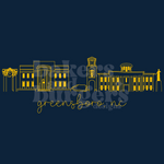 North Carolina at Greensboro Icons - Navy Comfort Colors Tee/ Crew