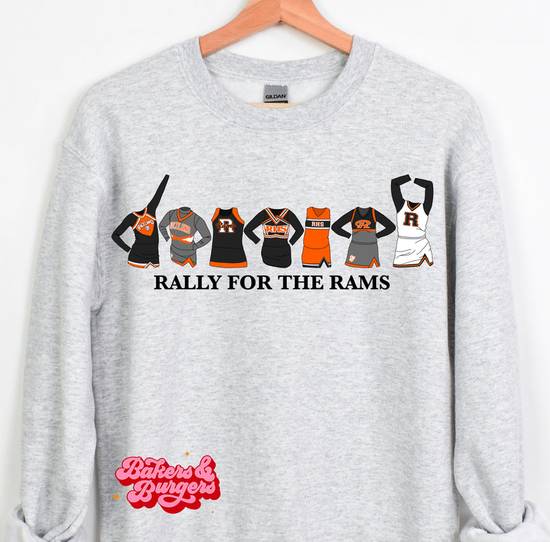 Rally for the Rams Icons - Gray Gildan Tee / Crew