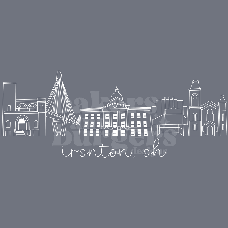 Ironton Icons - Dusty Blue Comfort Colors Tee