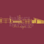 Loyola Chicago Icons - Brick Comfort Colors Tee/ Crew