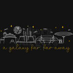 A Galaxy Far, Far Away Icons - Gray Comfort Colors Tee